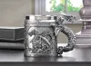Actifo Pewter-look Medieval Dragon Mug - Dark Grey