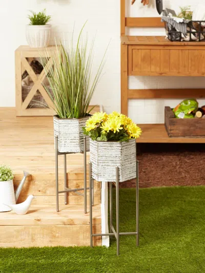 Actifo Plant Stand Set Hexagon - White