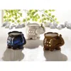 Actifo Porcelain Elephant Oil Warmers Set Of 3 - Multicolor