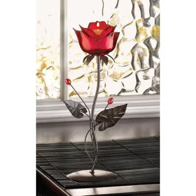 Actifo Rose Candle Holder - Red