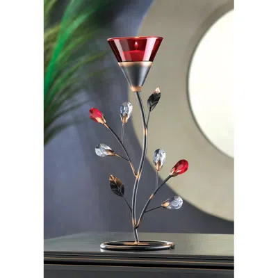Actifo Ruby Blossom Tealight Holder In Multi