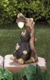 Actifo Solar Light-up Bear Garden Statue - Black