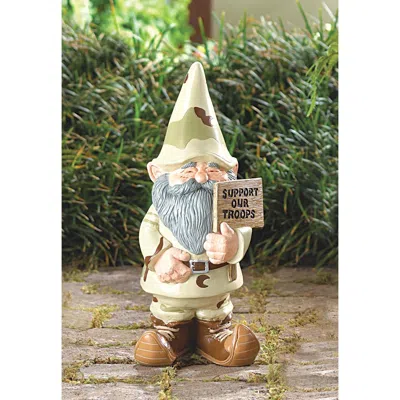 Actifo Support Our Troops Garden Gnome - Multicolor