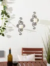 Shop Actifo Swirls Of Metal Wall Sconce Pair - Black