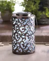Actifo Swirls Solar Garden Lantern - Rust/copper