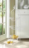 Actifo Three-tier Wire Basket Stand - White