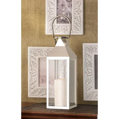 Actifo Triangles Lantern 15" - Beige/khaki In White