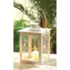 Actifo Vine Pattern Square Garden Lantern 8" - White
