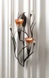 Actifo Wall Sconce With Lily Candle Cones - Multicolor