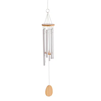 Actifo Wind Chimes 24" - Silver In Metallic