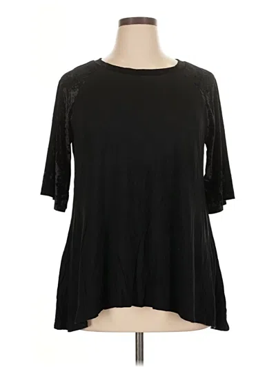 Pre-owned Acting Pro 3/4 Sleeve T-shirt In Black
