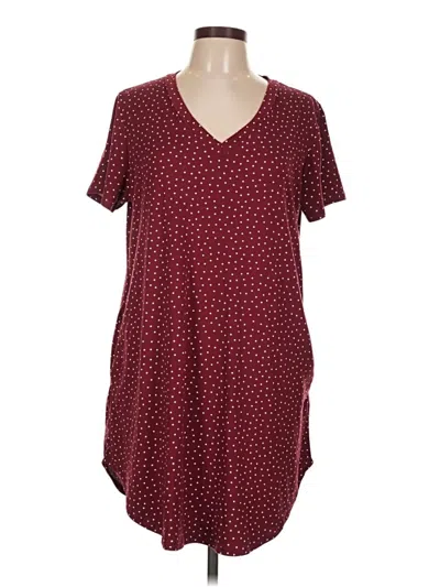Pre-owned Acting Pro Casual Dress In Burgundy