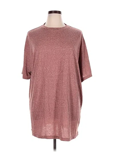 Pre-owned Acting Pro Short Sleeve T-shirt In Burgundy