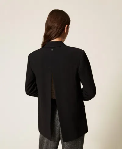 Actitude By Twinset Blazer Avec Boutons Revêtus In Black