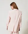 Actitude By Twinset Blazer En Crêpe Piqué In Pink