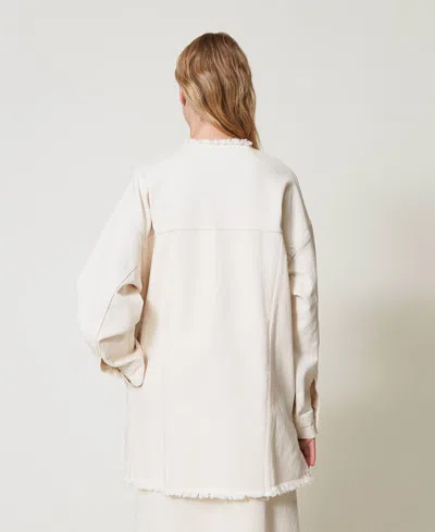 Actitude By Twinset Blouson En Bull Avec Coton Bio