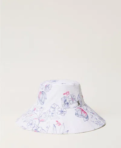 Actitude By Twinset Bob Myfo À Fleurs In White