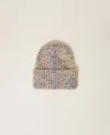 Actitude By Twinset Bonnet En Maille Multicolore In Gray