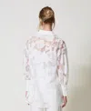 Actitude By Twinset Chemise En Organza Fil Coupé In White