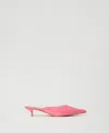 Actitude By Twinset Escarpins Mules En Vernis In Pink