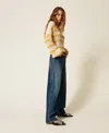 Actitude By Twinset Jean Ample Cinq Poches In Blue