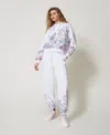 Actitude By Twinset Myfo Joggers With Print In Red