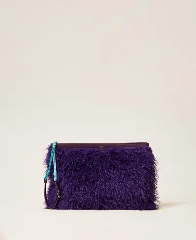 Actitude By Twinset Pochette Myfo En Fausse Fourrure In Multi