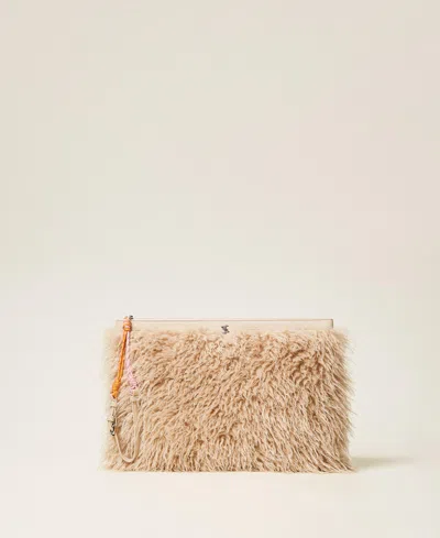 Actitude By Twinset Pochette Myfo En Fausse Fourrure In Multi