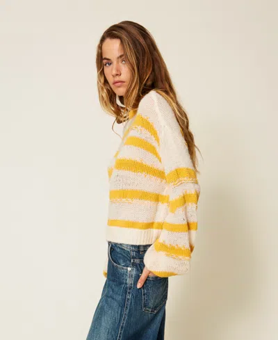 Actitude By Twinset Pull À Rayures In Multi