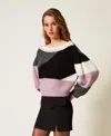 Actitude By Twinset Pull Avec Incrustations Et Broderies In Black
