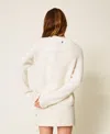 Actitude By Twinset Pull Col Montant Avec Torsade In Neutral