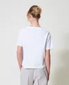 Actitude By Twinset T-shirt Avec Broderie Réalisée À La Main In White