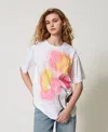 Actitude By Twinset T-shirt Myfo Oversize In White
