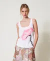 Actitude By Twinset Top Débardeur Myfo Avec Imprimé In Pink