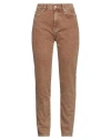 Actitude By Twinset Woman Denim Pants Rust Size 30 Cotton, Polyester In Red