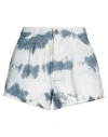Actitude By Twinset Woman Denim Shorts Blue Size 28 Cotton, Elastane In Blue