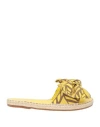 Actitude By Twinset Woman Espadrilles Yellow Size 8 Textile Fibers In Yellow