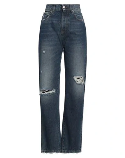 Actitude By Twinset Woman Jeans Blue Size 26 Cotton