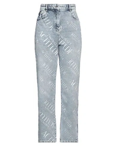 Actitude By Twinset Woman Jeans Blue Size 31 Cotton