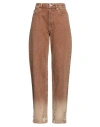 Actitude By Twinset Woman Jeans Brown Size 26 Cotton In Brown
