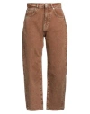 Actitude By Twinset Woman Jeans Camel Size 30 Cotton In Beige