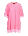 Actitude By Twinset Woman Mini Dress Fuchsia Size Xs Polyester, Cotton In Pink