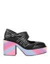 Actitude By Twinset Woman Pumps Black Size 7 Textile Fibers In Black