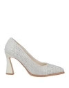 Actitude By Twinset Woman Pumps Light Grey Size 7 Textile Fibers In Grey