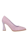 Actitude By Twinset Woman Pumps Lilac Size 7 Textile Fibers In Purple