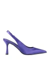 Actitude By Twinset Woman Pumps Purple Size 7 Textile Fibers In Purple