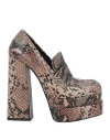 Actitude By Twinset Woman Pumps Taupe Size 7 Textile Fibers In Grey