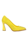 Actitude By Twinset Woman Pumps Yellow Size 7 Textile Fibers