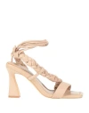 Actitude By Twinset Woman Sandals Blush Size 6 Textile Fibers In Pink