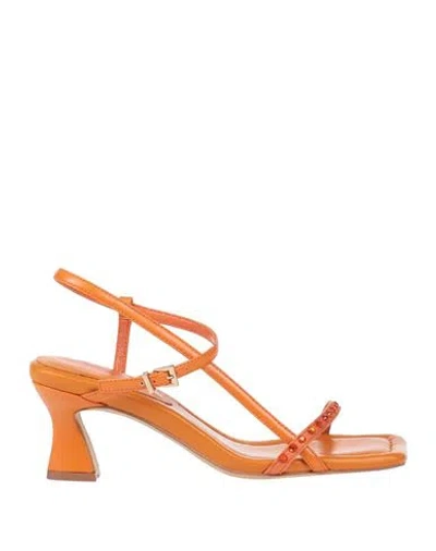 Actitude By Twinset Woman Sandals Mandarin Size 9 Textile Fibers